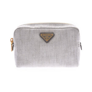 Prada Pouch Gray Denim